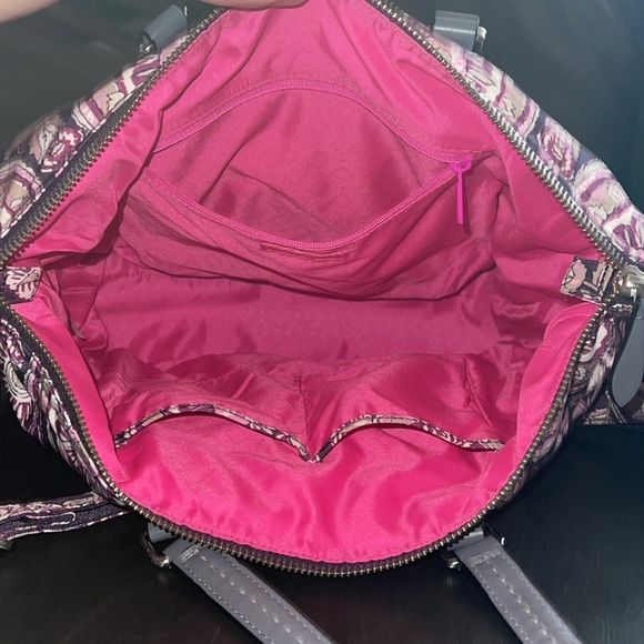 Vera Bradley Purple Floral Patterned Women's Bag and Wallet Set - Picture 4 of 6